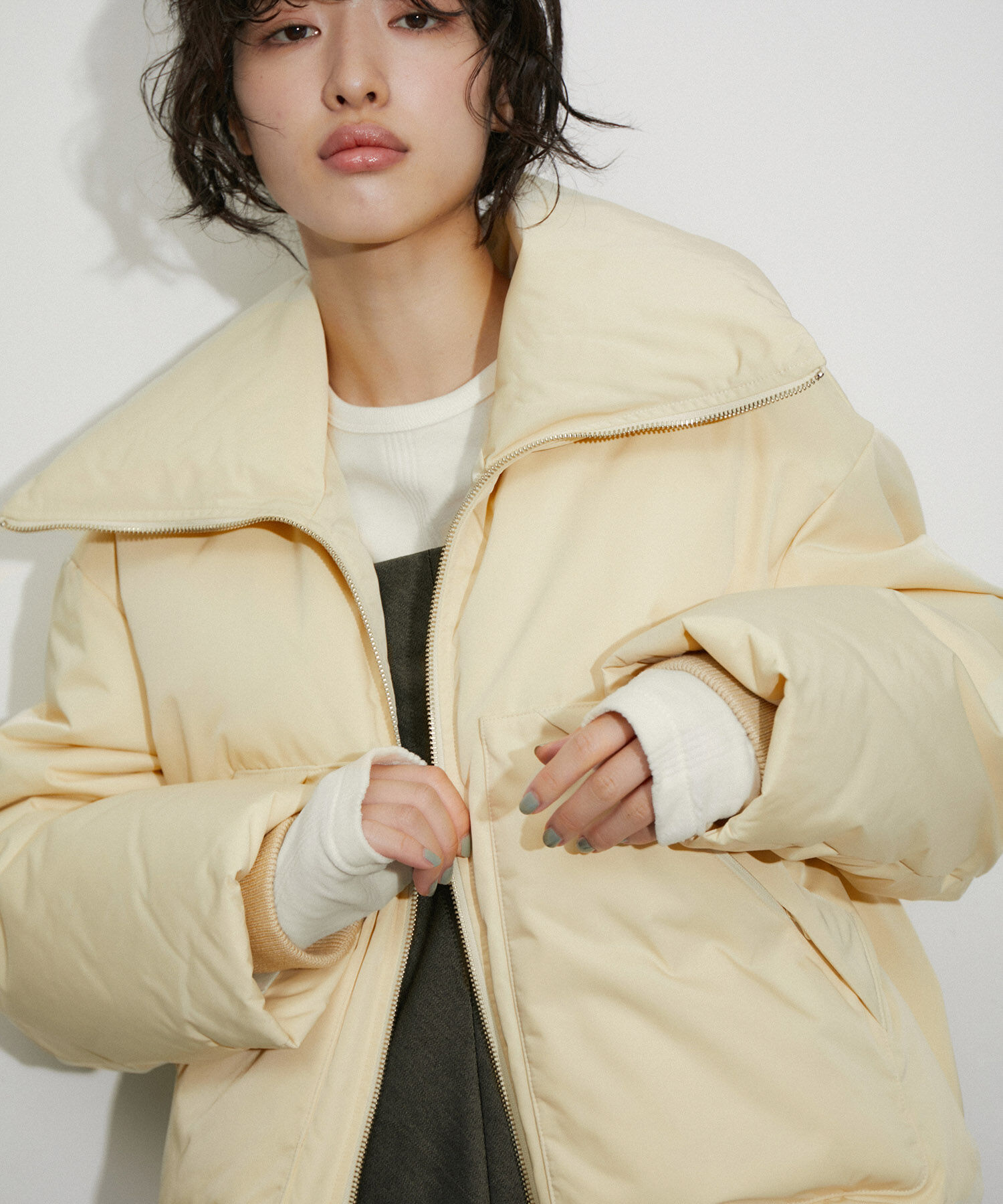 ADAM ET ROPE'「【ALLIED】ショートパファージャケット/ダウン」|ダウン|