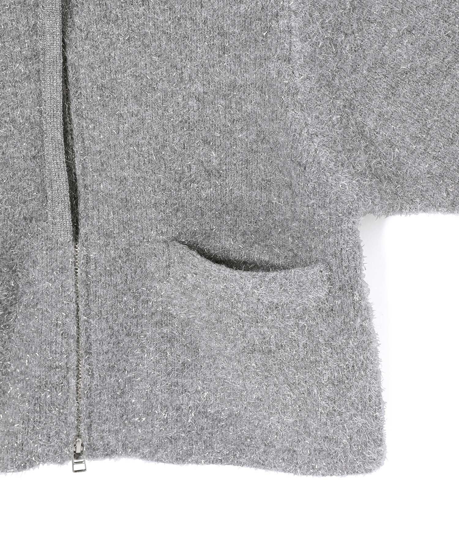 ADAM ET ROPE'「【WEB限定・新色追加】ラメニットカーディガン」|カーディガン|