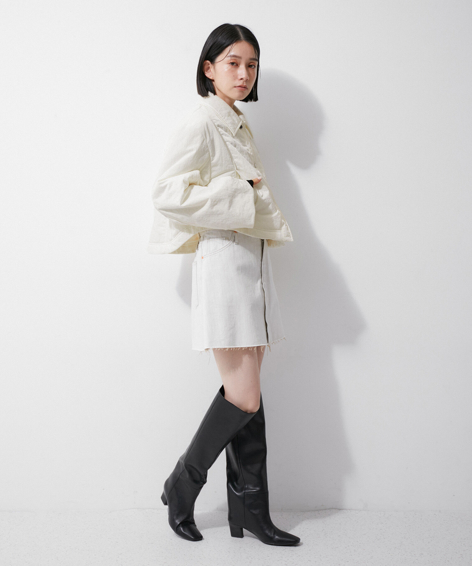 ADAM ET ROPE'「【環境配慮】ショートパディングジャケット」|その他|