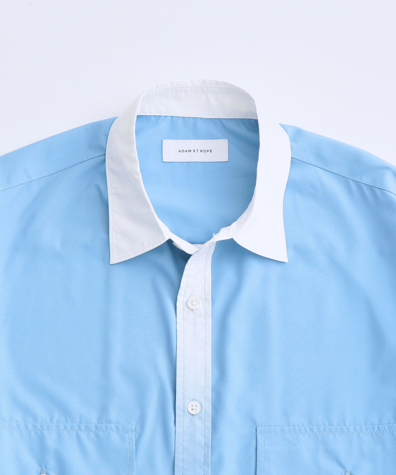 ADAM ET ROPE'「ルーズクレリック グラデーション レギュラーカラー シャツ / ユニセックス」|シャツ・ブラウス|