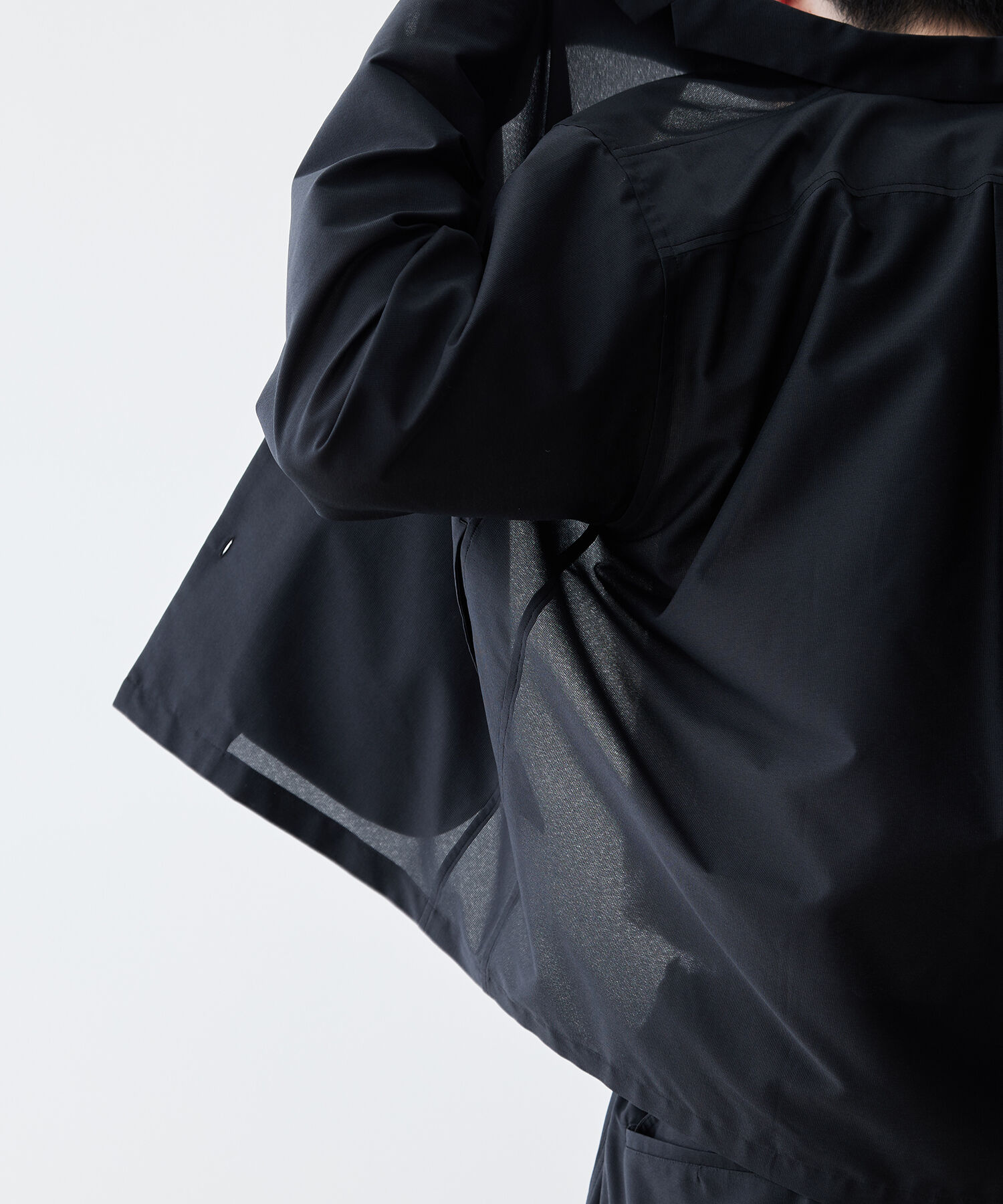 ADAM ET ROPE'「【(F)LIGHT/フライト】超軽量 オーバーサイズ シアー オープンカラーシャツ / 速乾 / ストレッチ / イージ」|シャツ・ブラウス|