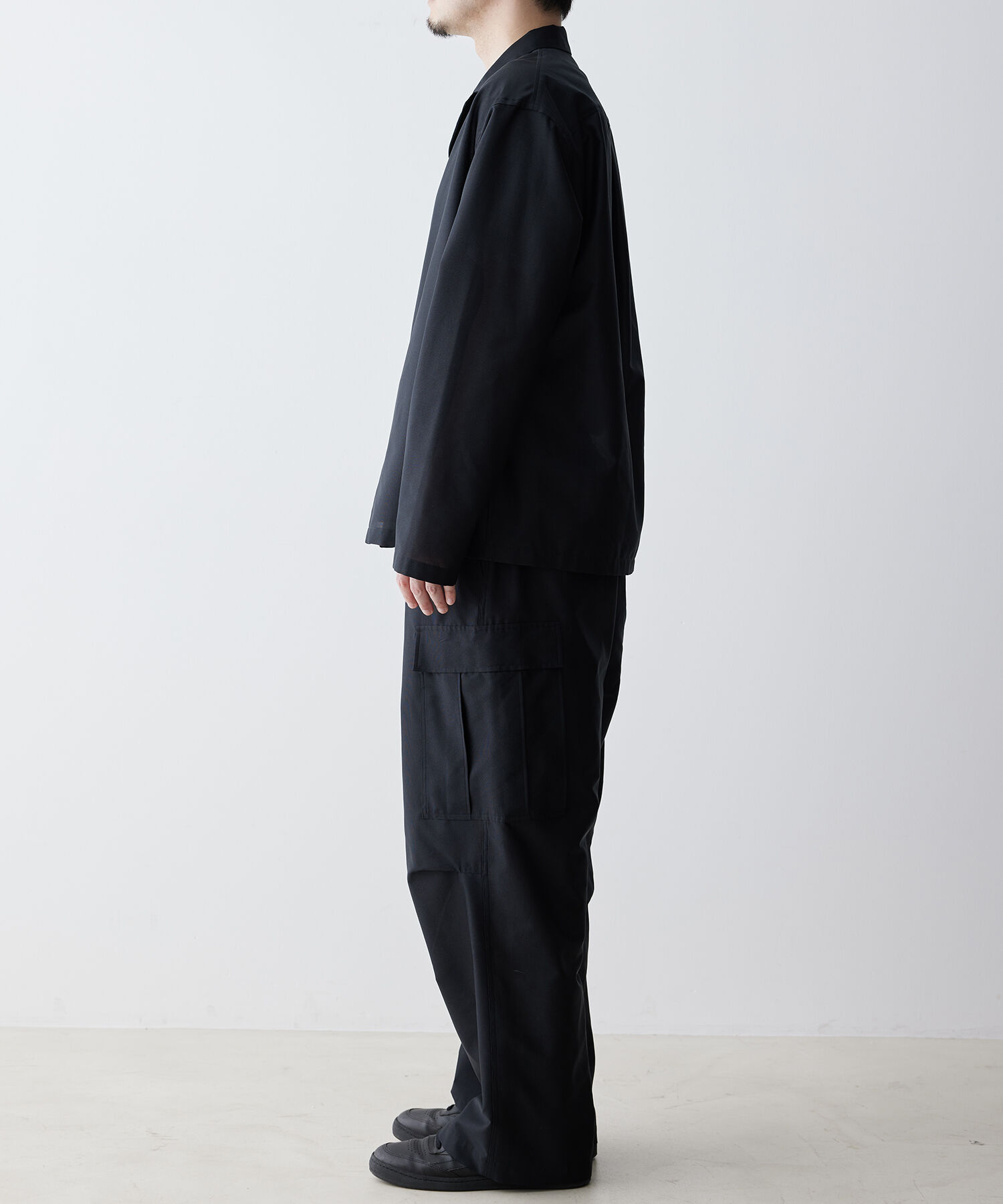 ADAM ET ROPE'「【(F)LIGHT/フライト】超軽量 オーバーサイズ シアー オープンカラーシャツ / 速乾 / ストレッチ / イージ」|シャツ・ブラウス|