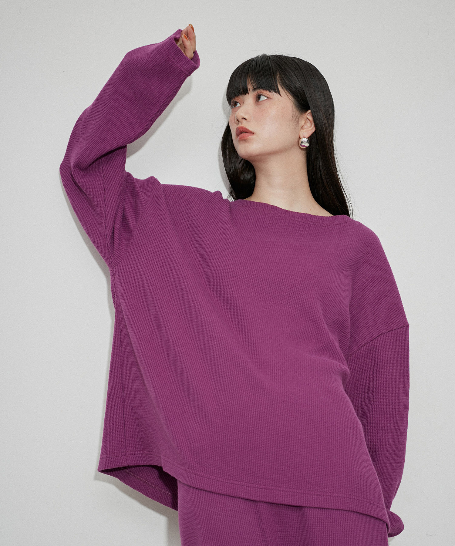 ADAM ET ROPE'「【Miller for ADAM ET ROPE】別注WAFFLE L/S TEE」|Tシャツ・カットソー|