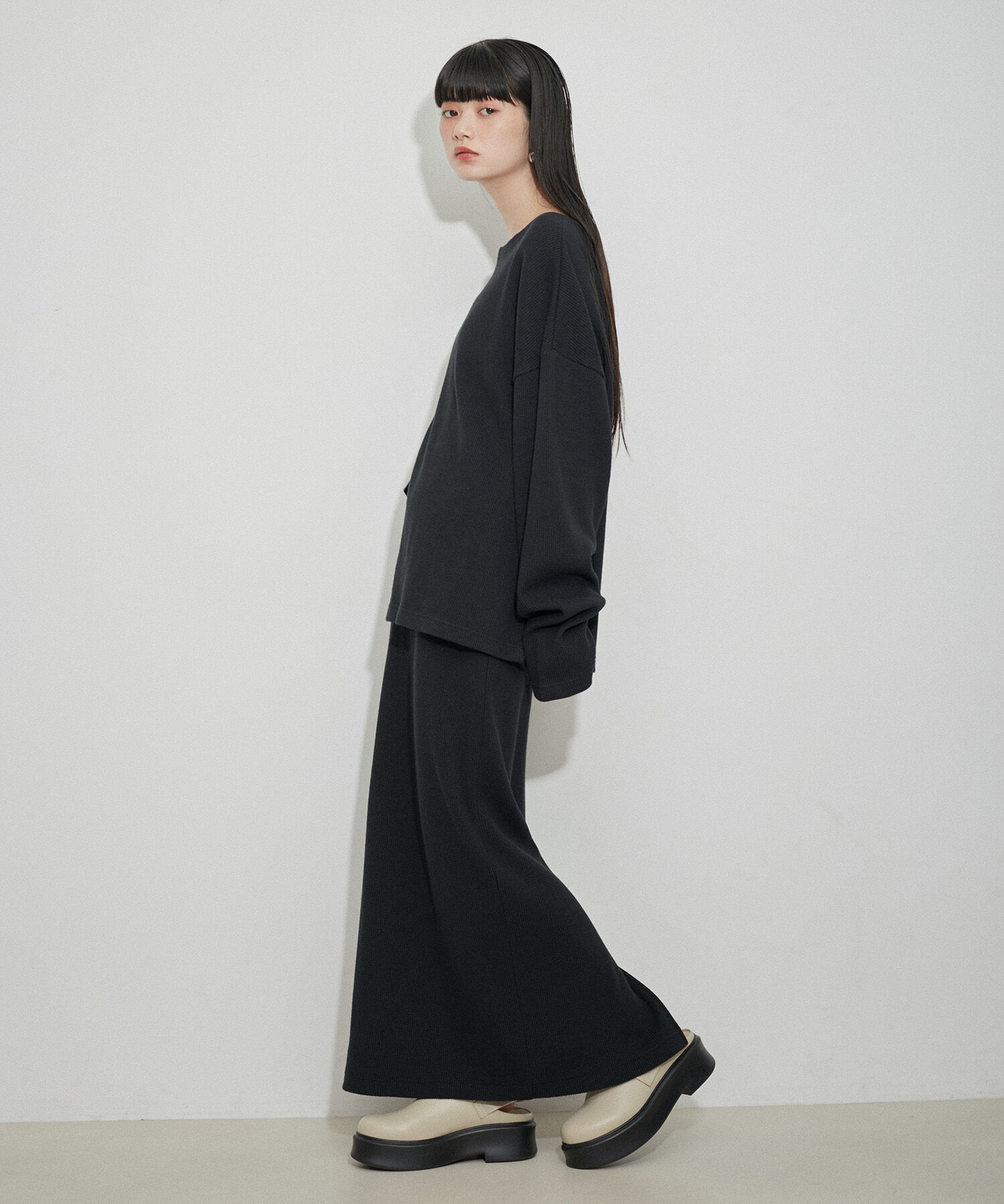 ADAM ET ROPE'「【Miller for ADAM ET ROPE】別注WAFFLE L/S TEE」|Tシャツ・カットソー|