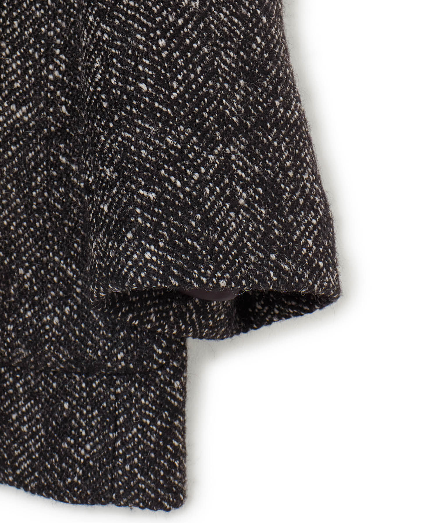 ADAM ET ROPE'「ツイードシングルジャケット」|ノーカラージャケット|