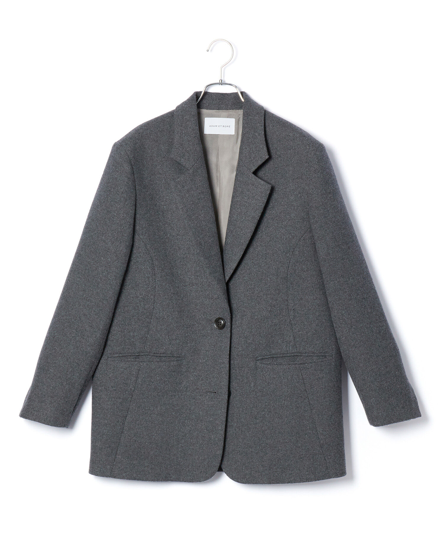 ADAM ET ROPE'「ボンディングオーバージャケットコート」|テーラードジャケット|