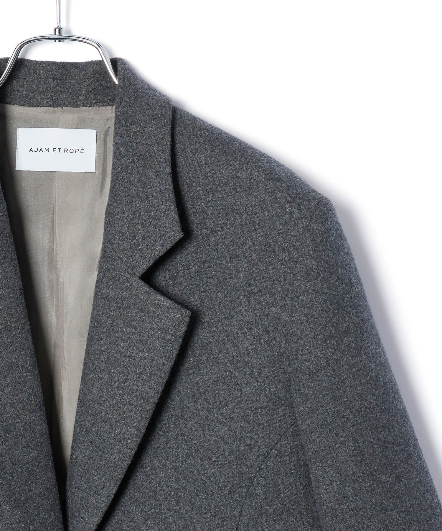 ADAM ET ROPE'「ボンディングオーバージャケットコート」|テーラードジャケット|