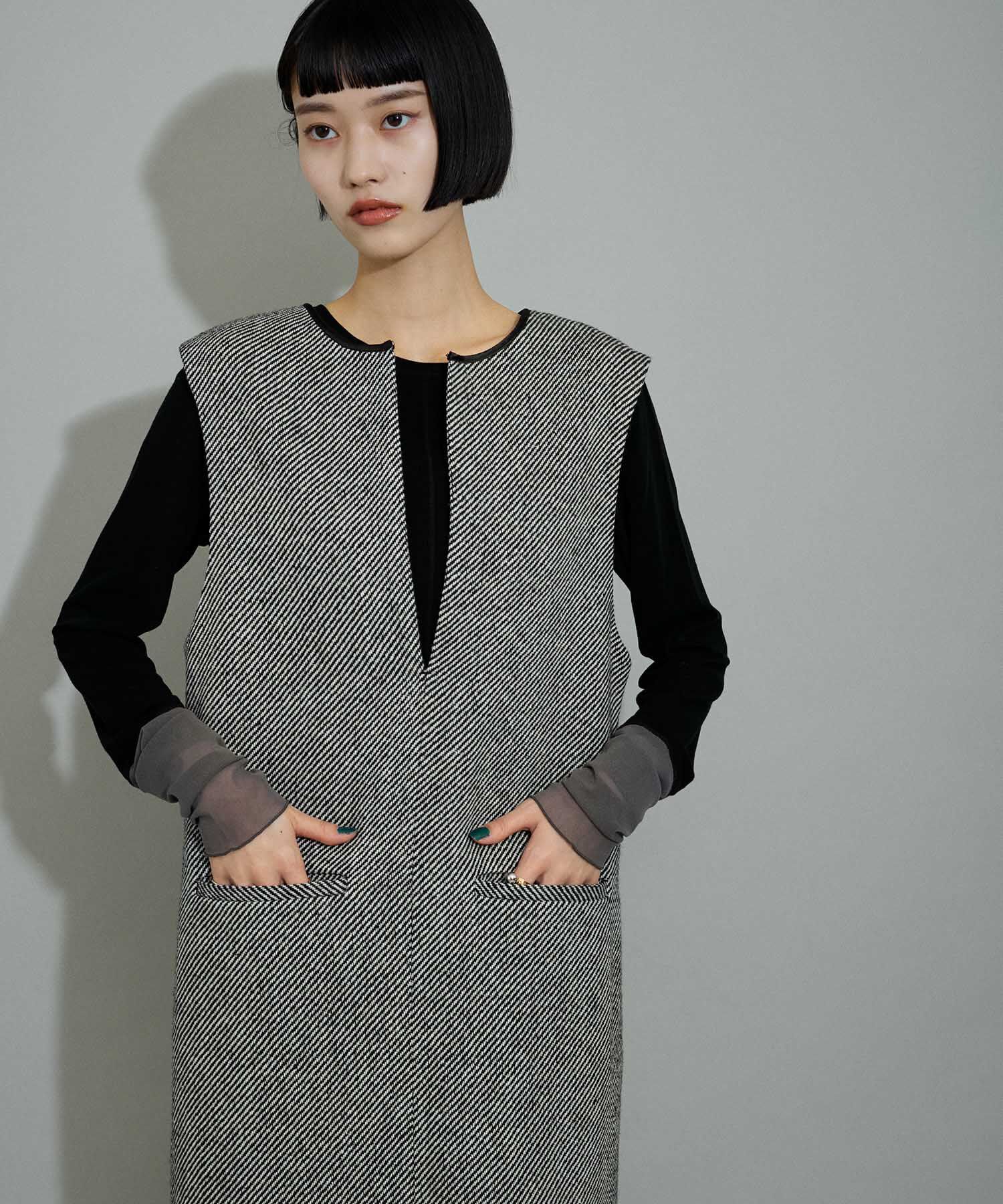 ADAM ET ROPE'「【WEB限定】２WAYツイードジャンパースカート」|ワンピース|