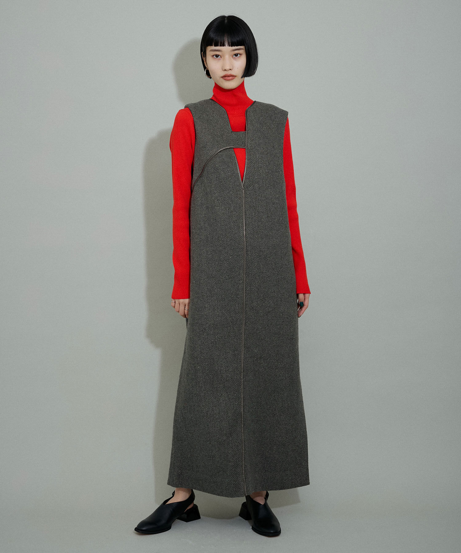 ADAM ET ROPE'「【WEB限定】２WAYツイードジャンパースカート」|ワンピース|