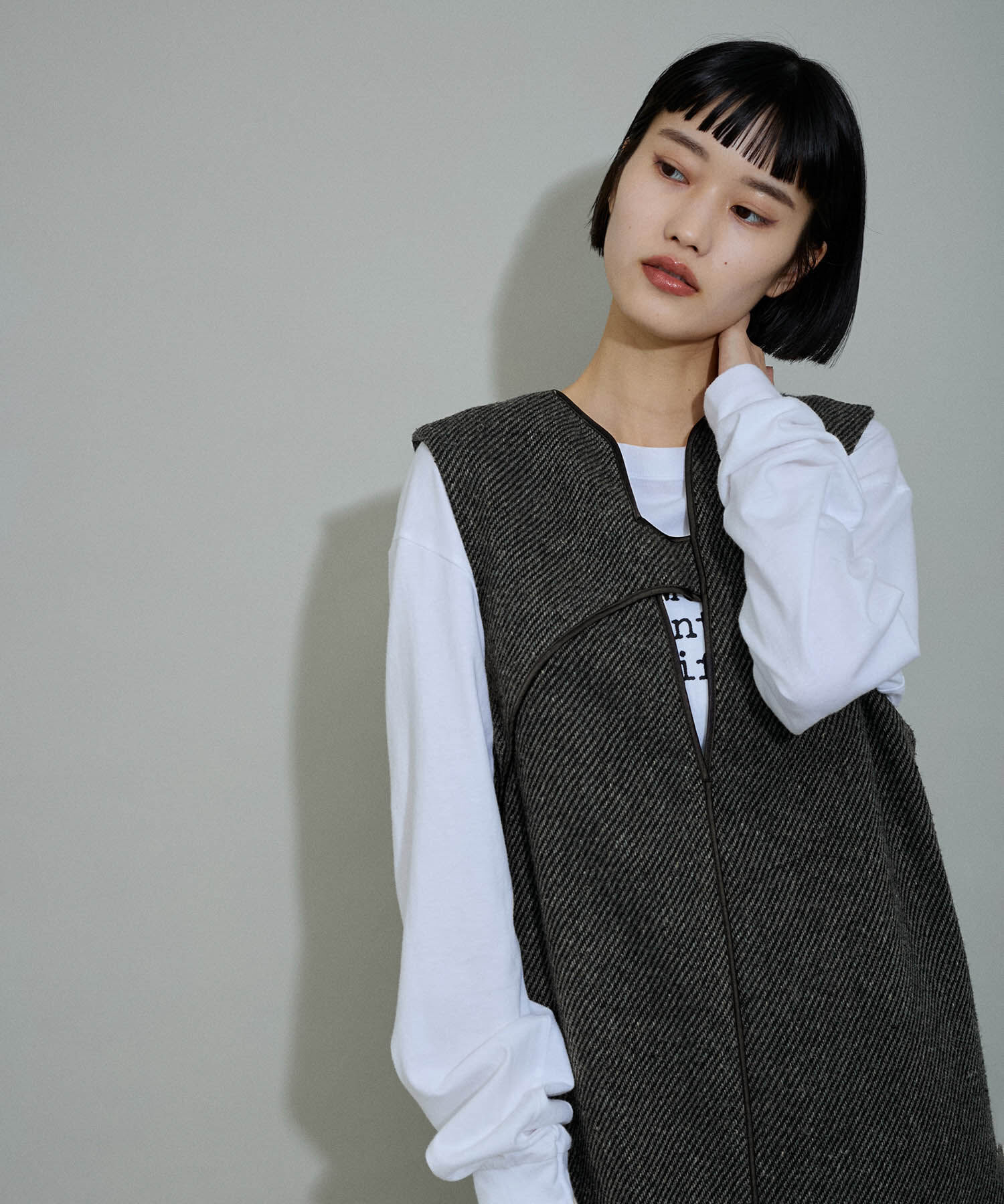 ADAM ET ROPE'「【WEB限定】２WAYツイードジャンパースカート」|ワンピース|