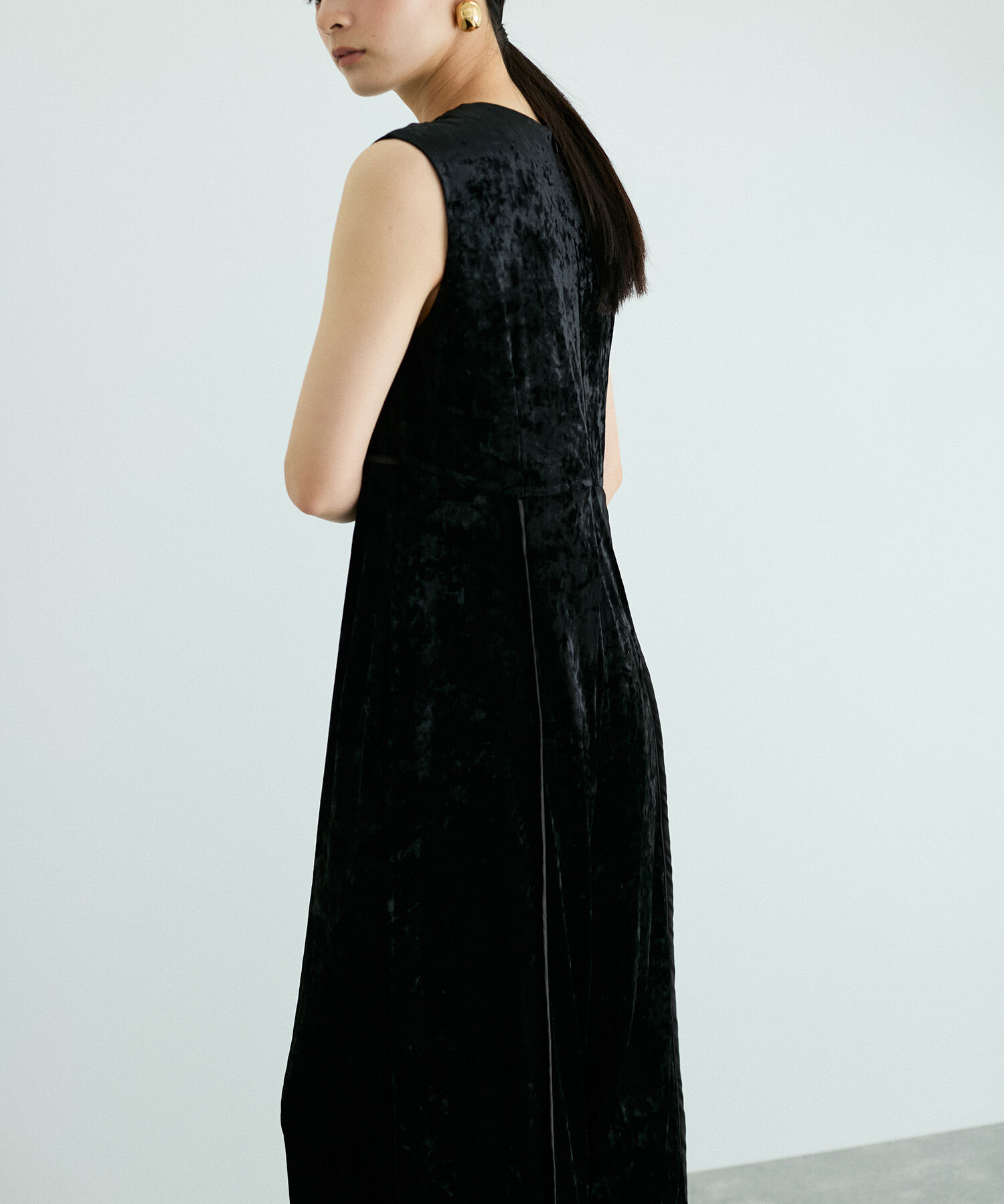 ADAM ET ROPE'「ベロアロンパース」|オールインワン|