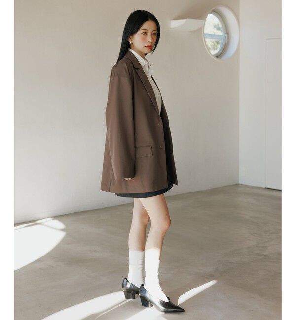 ADAM ET ROPE'「フォルムヒールポインテッドパンプス」|パンプス|