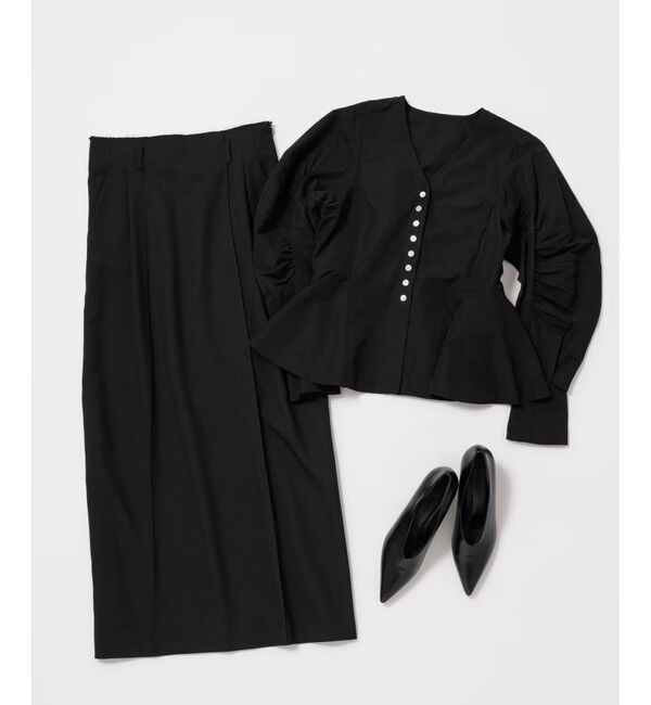 ADAM ET ROPE'「フォルムヒールポインテッドパンプス」|パンプス|