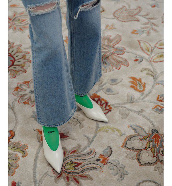 ADAM ET ROPE'「フォルムヒールポインテッドパンプス」|パンプス|