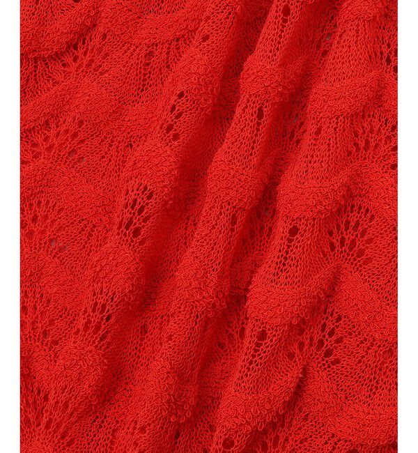 ADAM ET ROPE'「レースニットカーディガン」|カーディガン|