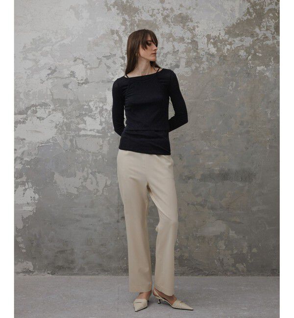 ADAM ET ROPE'「【EMOELLE】キャミソールコンビロンT」|Tシャツ・カットソー|