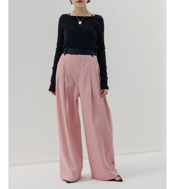 ADAM ET ROPE'「【EMOELLE】キャミソールコンビロンT」|Tシャツ・カットソー|