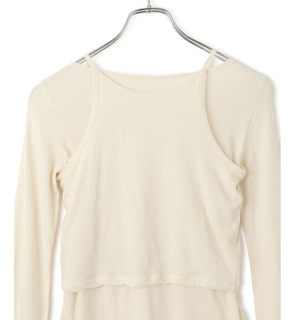 ADAM ET ROPE'「【EMOELLE】キャミソールコンビロンT」|Tシャツ・カットソー|