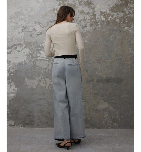 ADAM ET ROPE'「【EMOELLE】キャミソールコンビロンT」|Tシャツ・カットソー|