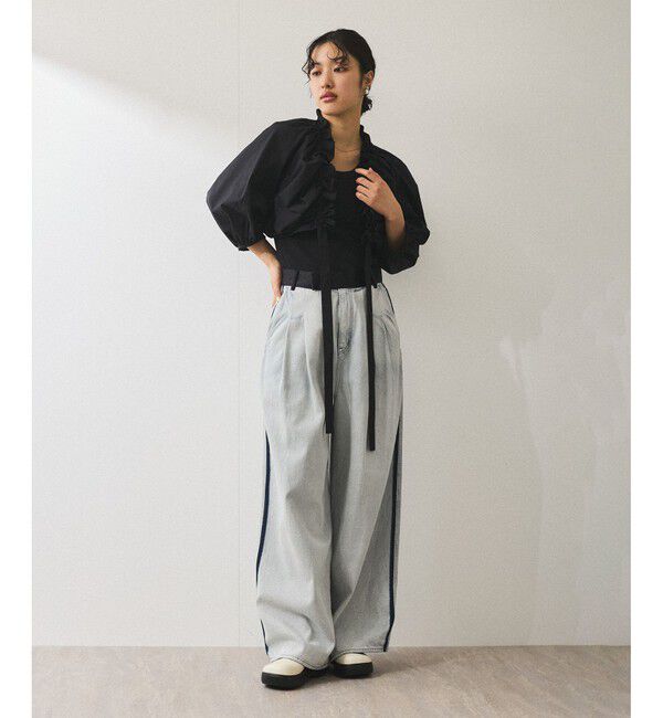 ADAM ET ROPE'「【サステナブル】ブラウスセットタンクトップ」|シャツ・ブラウス|