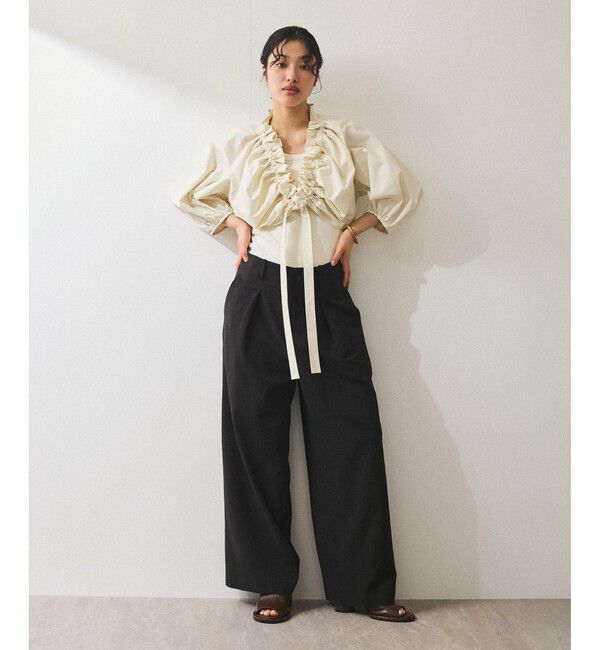 ADAM ET ROPE'「【サステナブル】ブラウスセットタンクトップ」|シャツ・ブラウス|