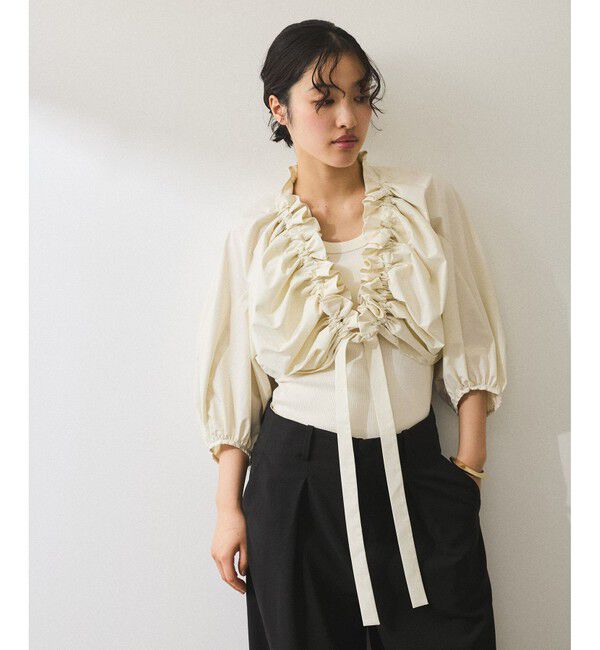 ADAM ET ROPE'「【サステナブル】ブラウスセットタンクトップ」|シャツ・ブラウス|