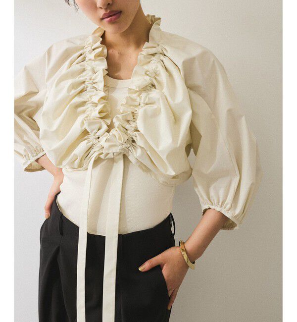 ADAM ET ROPE'「【サステナブル】ブラウスセットタンクトップ」|シャツ・ブラウス|