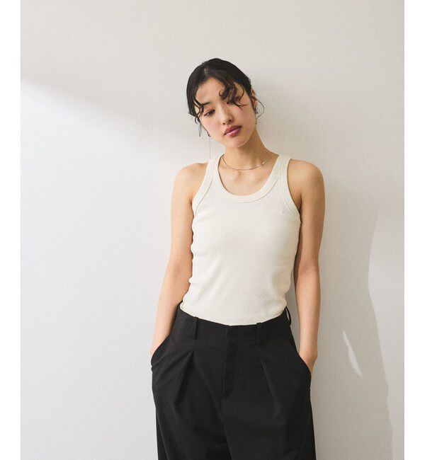ADAM ET ROPE'「【サステナブル】ブラウスセットタンクトップ」|シャツ・ブラウス|
