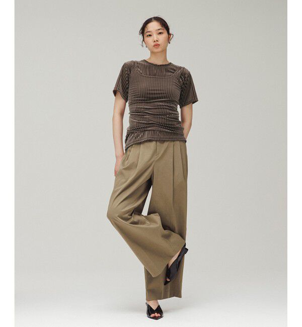 ADAM ET ROPE'「ポインテッドウェッジミュール」|サンダル|