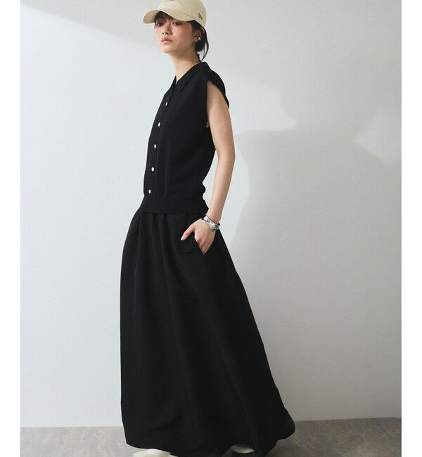 ADAM ET ROPE'「【WEB限定】ニットベストドッキングワンピース」|ワンピース|