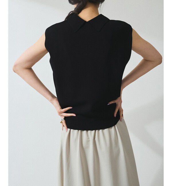 ADAM ET ROPE'「【WEB限定】ニットベストドッキングワンピース」|ワンピース|