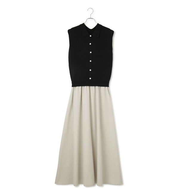 ADAM ET ROPE'「【WEB限定】ニットベストドッキングワンピース」|ワンピース|