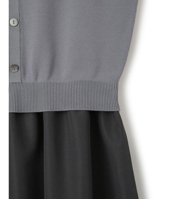 ADAM ET ROPE'「【WEB限定】ニットベストドッキングワンピース」|ワンピース|