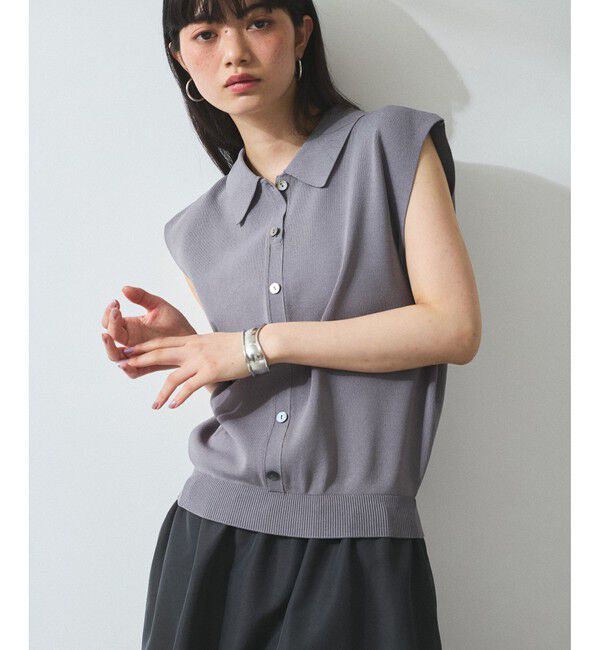 ADAM ET ROPE'「【WEB限定】ニットベストドッキングワンピース」|ワンピース|