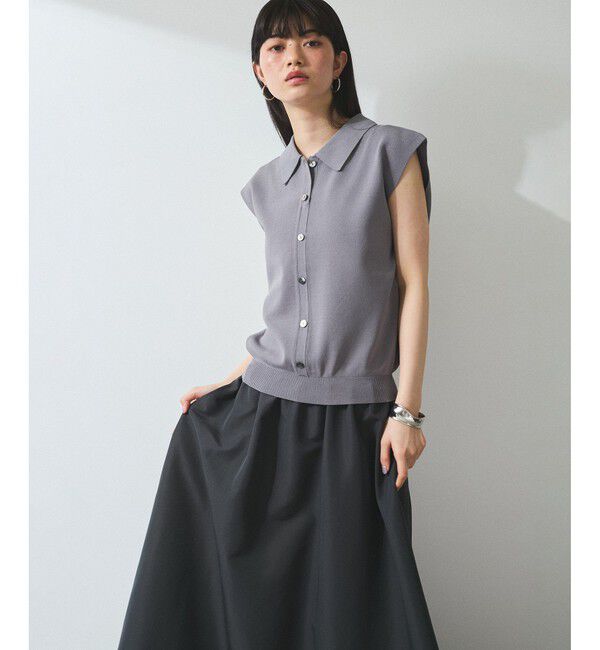 ADAM ET ROPE'「【WEB限定】ニットベストドッキングワンピース」|ワンピース|