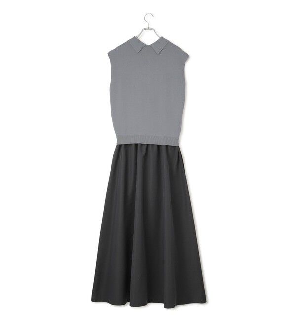 ADAM ET ROPE'「【WEB限定】ニットベストドッキングワンピース」|ワンピース|