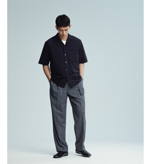 ADAM ET ROPE'「 接触冷感【MINUS】オープンカラー シャツ」|シャツ・ブラウス|