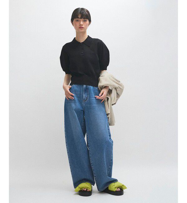 ADAM ET ROPE'「ラミーニットポロシャツ」|ポロシャツ|