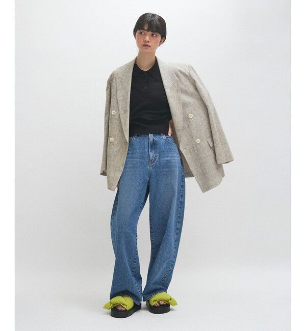 ADAM ET ROPE'「ラミーニットポロシャツ」|ポロシャツ|