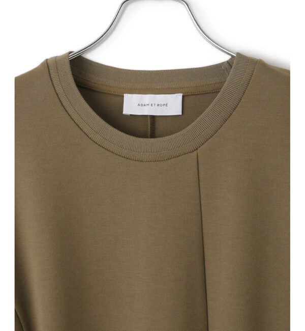 ADAM ET ROPE'「【サステナブル】ベルトコンビアシメワンピース」|ワンピース|