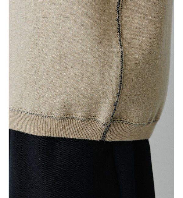 ADAM ET ROPE'「《リバーシブル》カシミヤブレンド ニットプルオーバー」|ニット・セーター|