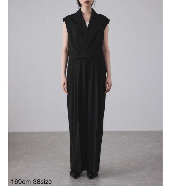 ADAM ET ROPE'「【EMOELLE】スリーブレスオールインワン カルゼ」|オールインワン|