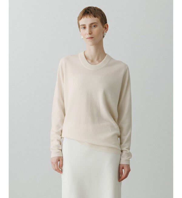 ADAM ET ROPE'「【EMOELLE】カシミヤニットプルオーバー」|ニット・セーター|オフホワイト(15)