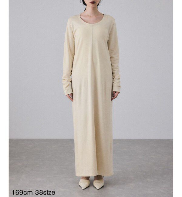 ADAM ET ROPE'「【EMOELLE】ミニ裏毛ワンピース」|ワンピース|