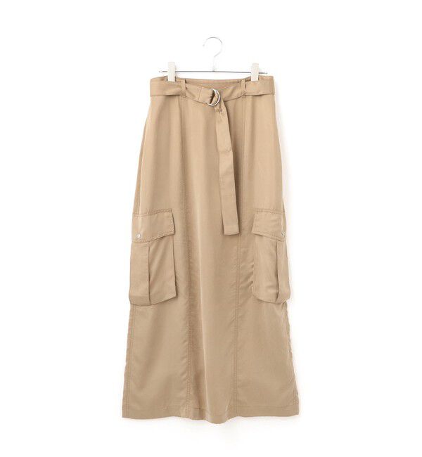 ADAM ET ROPE'「【サステナブル】キュプラカーゴスカート」|スカート|