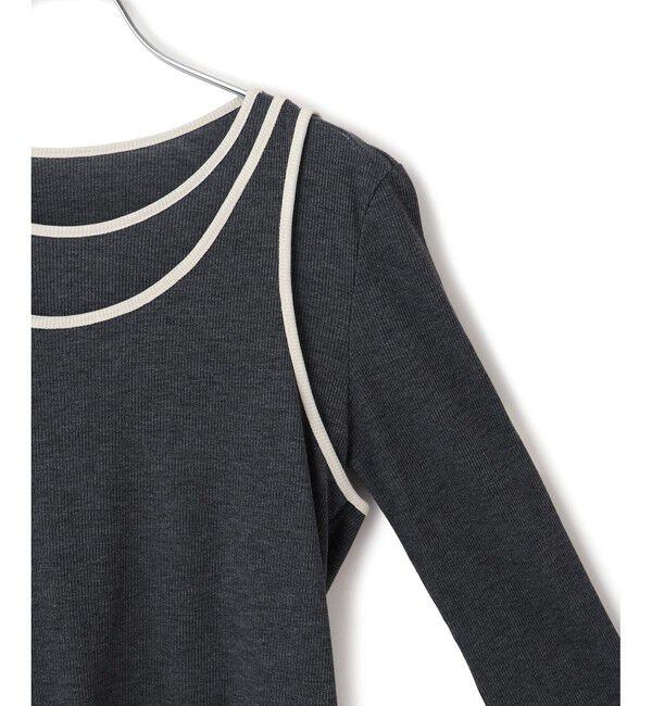 ADAM ET ROPE'「【サステナブル】タンクレイヤードトップス」|Tシャツ・カットソー|