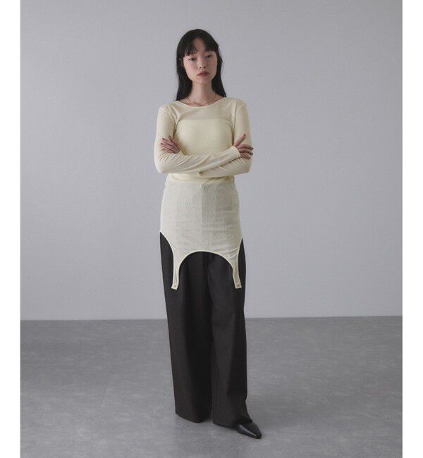 ADAM ET ROPE'「【サステナブル】タンクレイヤードトップス」|Tシャツ・カットソー|