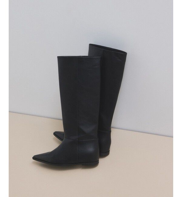 ADAM ET ROPE'「インヒールロングブーツ」|ロングブーツ|ブラック(01)