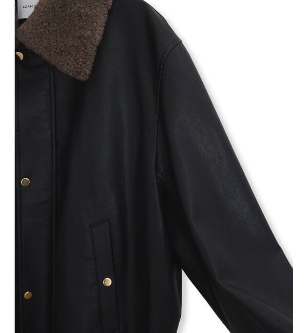 ADAM ET ROPE'「シンセティックレザーフライトジャケット」|ブルゾン・スタジャン|