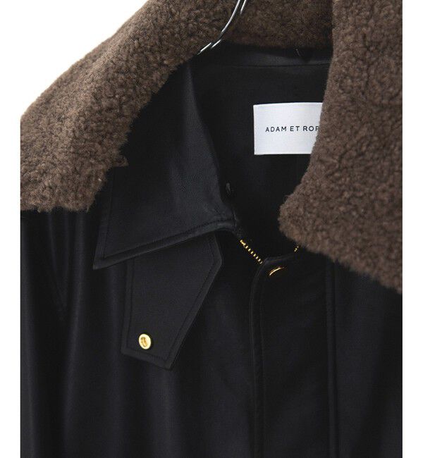 ADAM ET ROPE'「シンセティックレザーフライトジャケット」|ブルゾン・スタジャン|